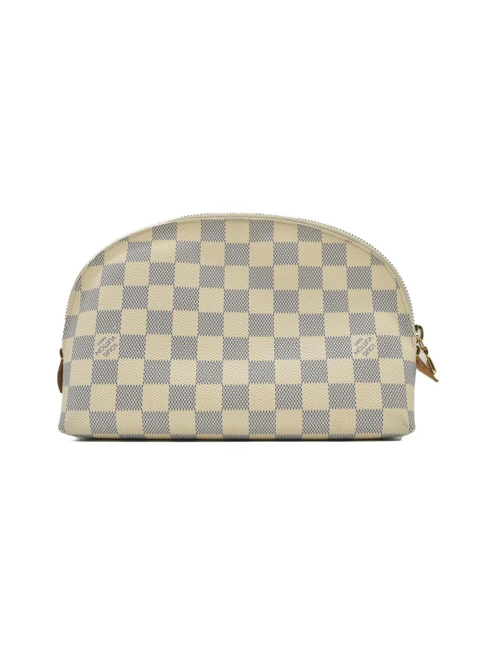 $1010 Louis Vuitton Damier Azur Cosmetic Pouch GM
